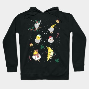 christmas cockatiel doodle pattern Hoodie